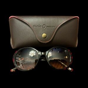 Etnia Barcelona Women's Black & Red Sunglasses With Case